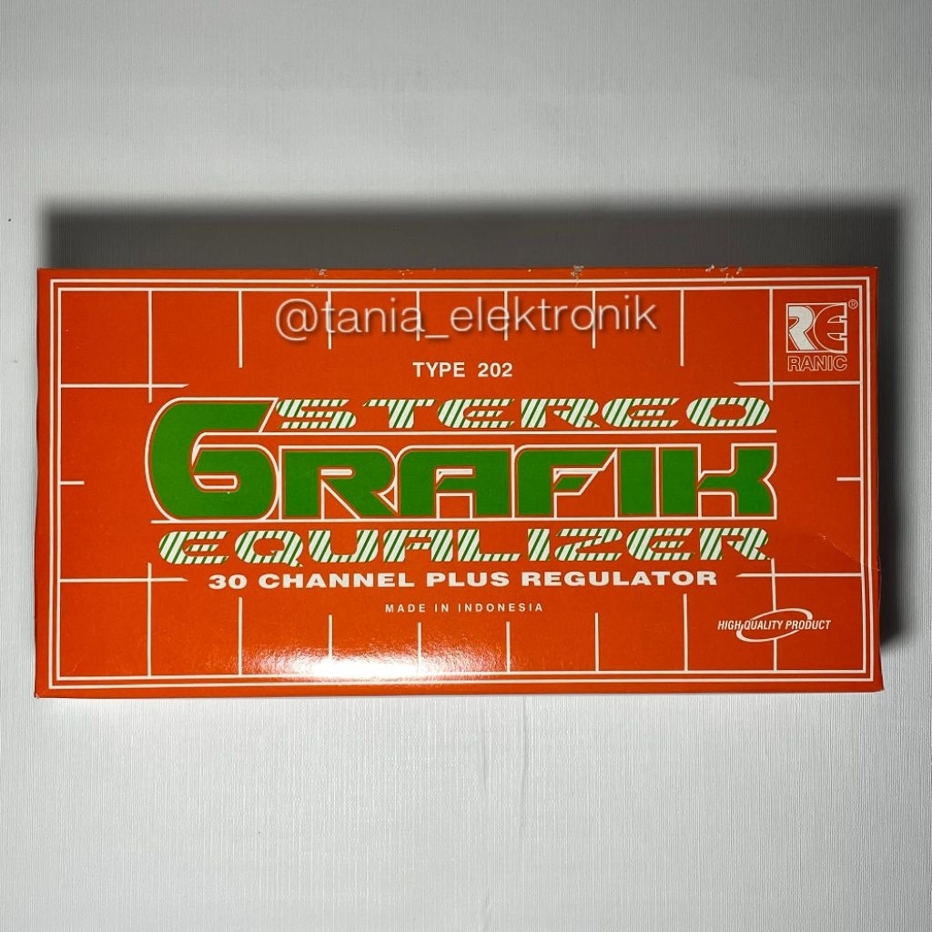 KIT STEREO GRAFIK EQUALIZER 30 CHANNEL + REGULATOR – TYPE 202