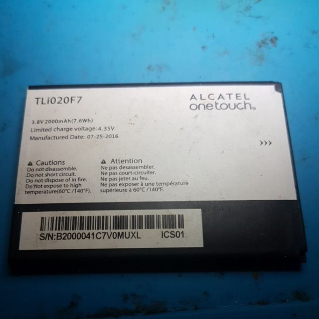Baterai Alcatel Onetouch pixi 4