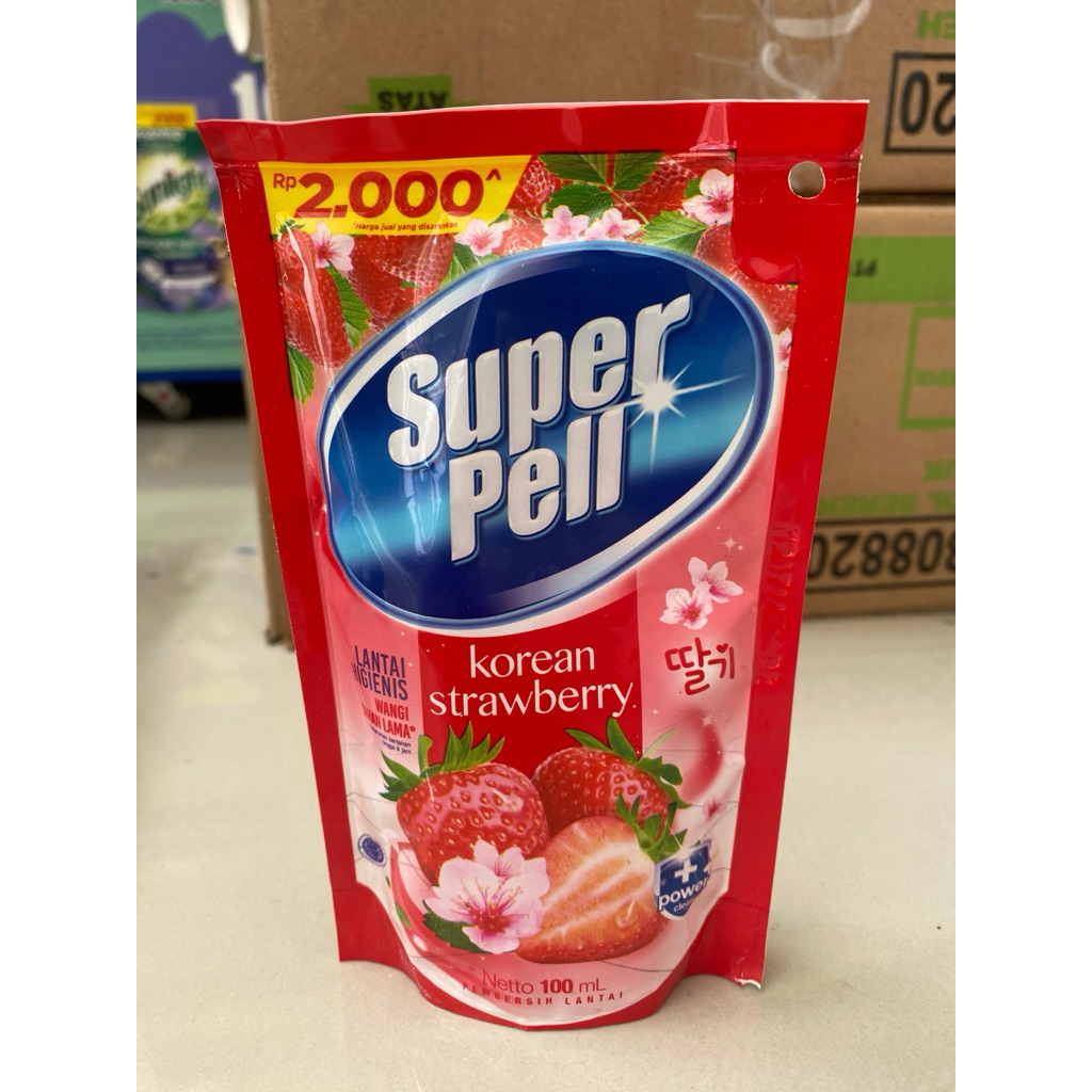 SUPER PELL KOREA  STRAWBERRY SACHET PEMBERSIH LANTAI