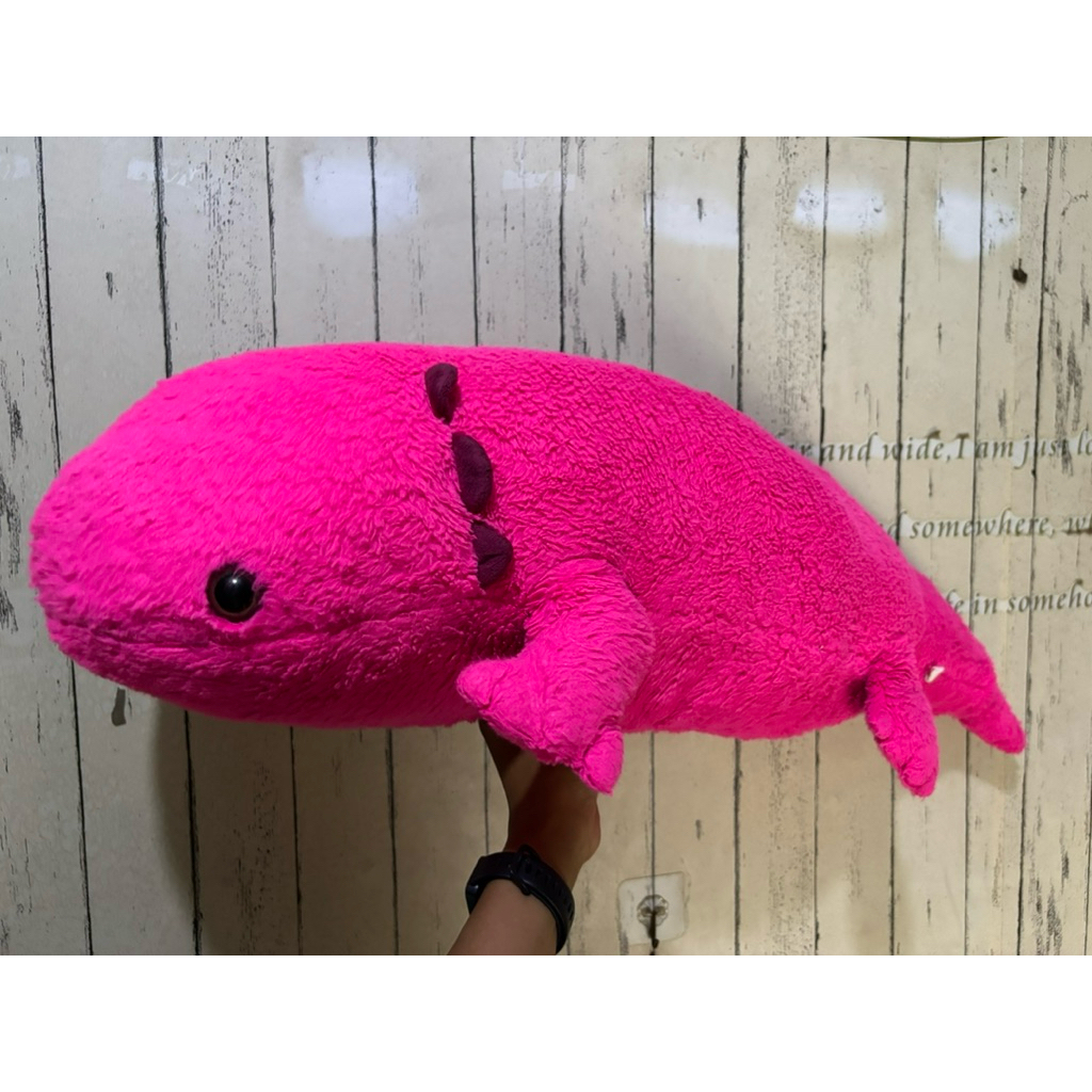 boneka axoloth salamander pink UK super jumbo size original brand pudar