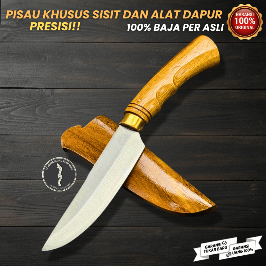 PISAU SESET KULIT SAPI KAMBING LARIS BERKUALITAS | BAJA PER ASLI | Potong Daging Ikan Fillet Boning