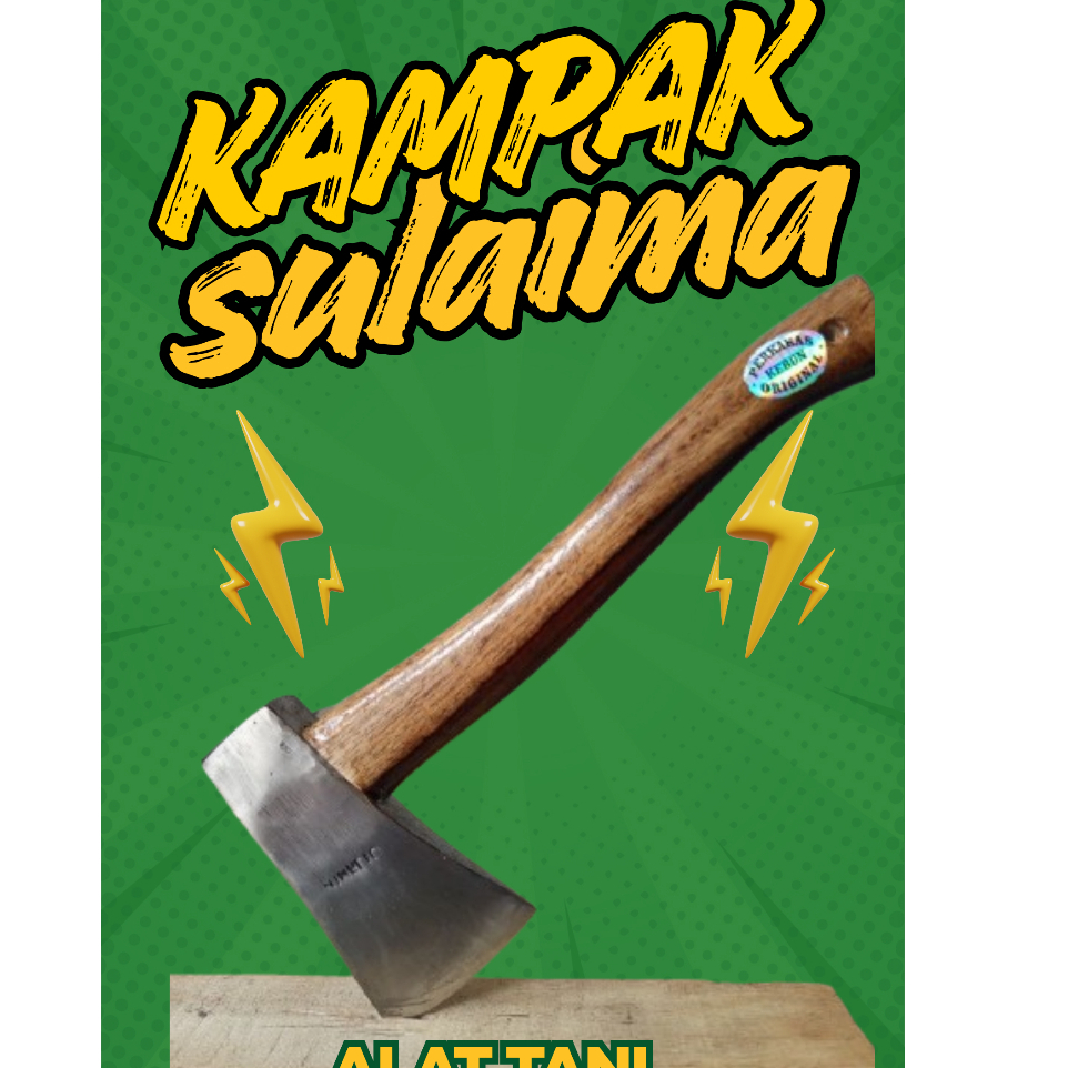 Kampak Sulaiman Original Baja Asli Peralatan Tukang Dijamin 100% Original dan peralatan tani belah k