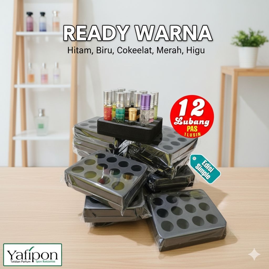 Almadinah - Display Tatakan Display Parfum roll 12 Lubang