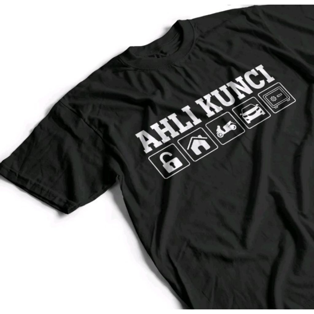 TSHIRT AHLI KUNCI BAJU KAOS DISTRO COTTON 24 S