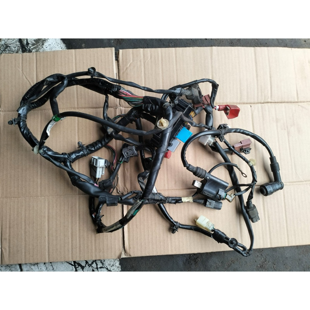 Kabel body Honda Beat delux Beat LED satu set ori copotan siap pakai plus coil 2020-2024