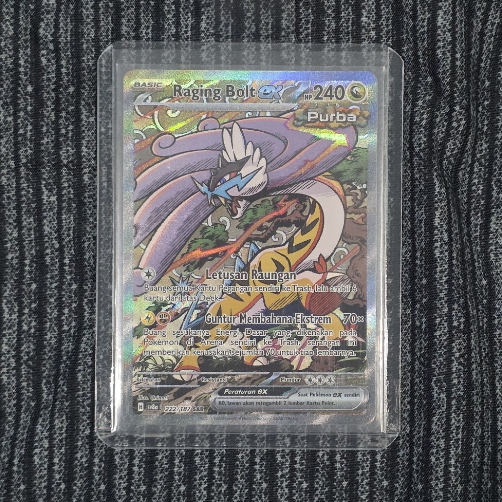 Raging Bolt ex SAR sv8a 222/187 Festival Terastal - Pokemon TCG Indonesia