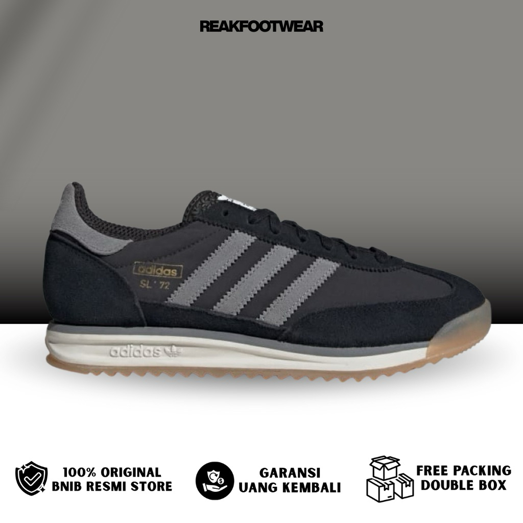 Adidas SL 72 RS Core Black Grey Carbon 100% Authentic [JH5098]