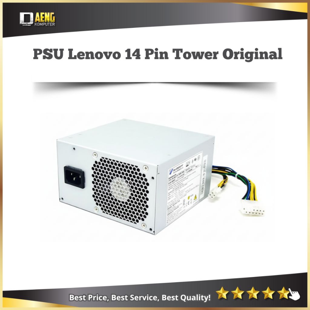 PSU Power Supply Power Suplay Pc Lenovo 14 Pin Tower Kesing Standar Original Murah