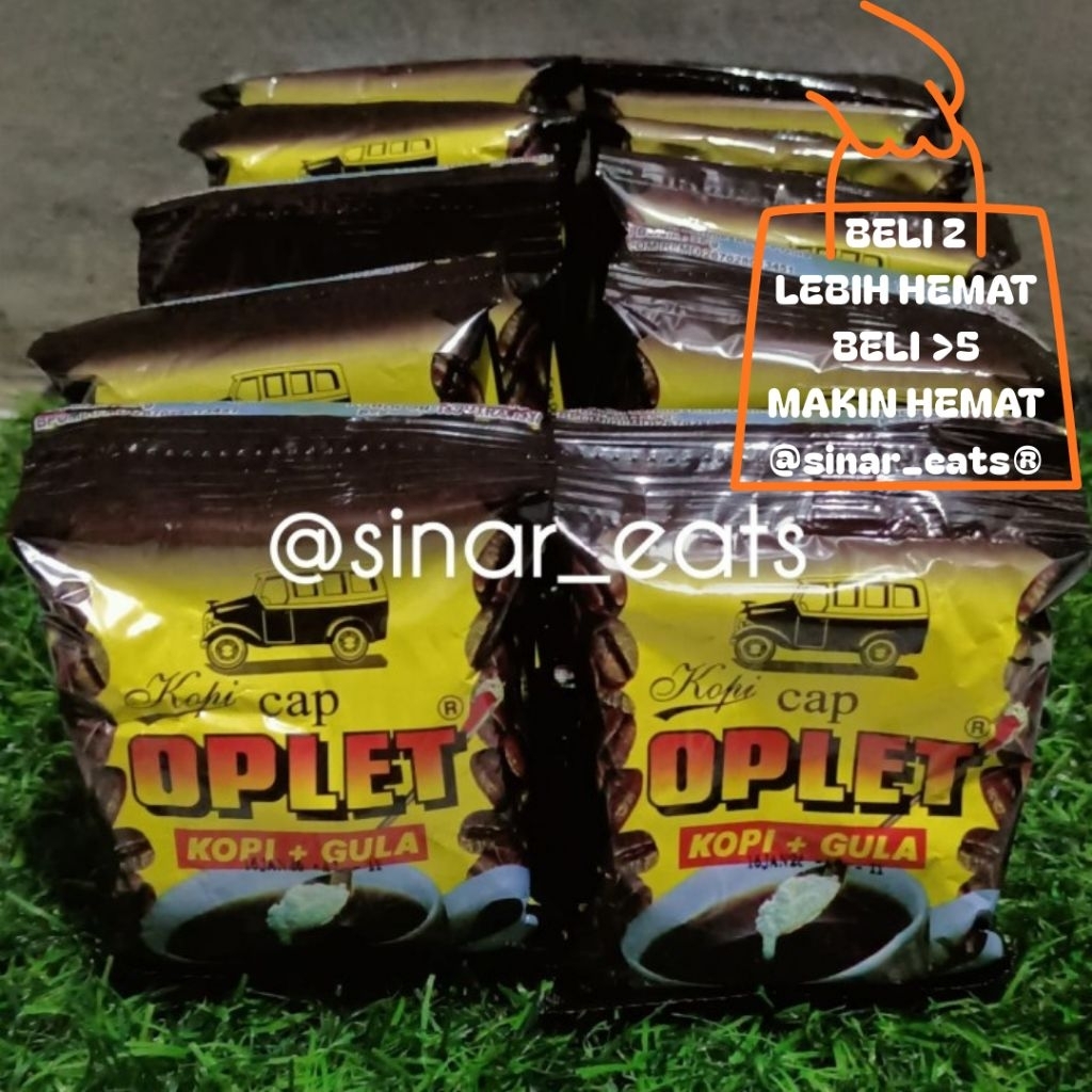 Kopi Oplet Kopi Hitam Cap Oplet 25gr (Khas Bogor) 20 Pcs