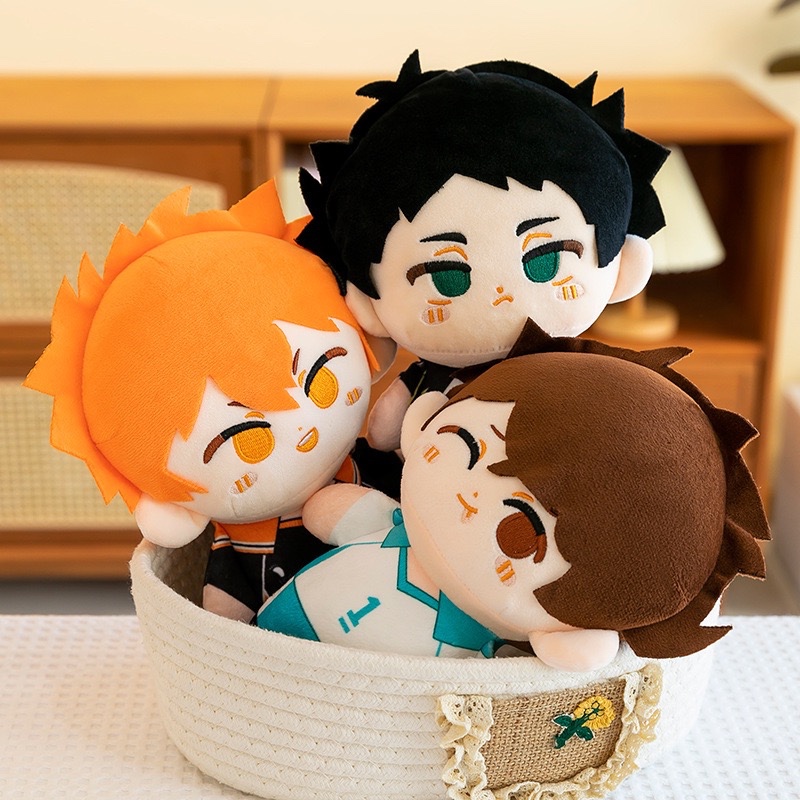 [READY] Haikyuu Doll Plushie 23cm Kageyama Tobio Hinata Shoyo Oikawa Tsukishima Nishinoya Kuroo Tets