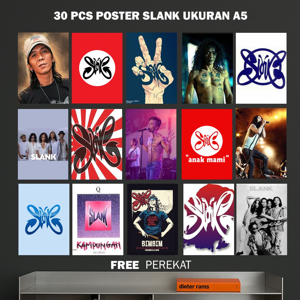 [30PCS] A5 Poster slank / Poster Kamar slank / Hiasan kamar / Poster Dinding