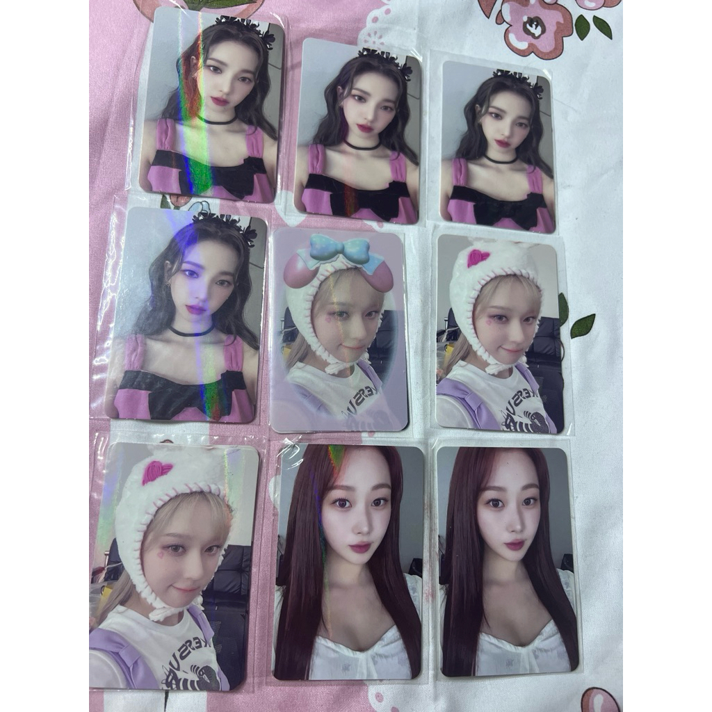 official pc photocard aespa karina ningning winter giselle hottrack girls bunny crown mahkota