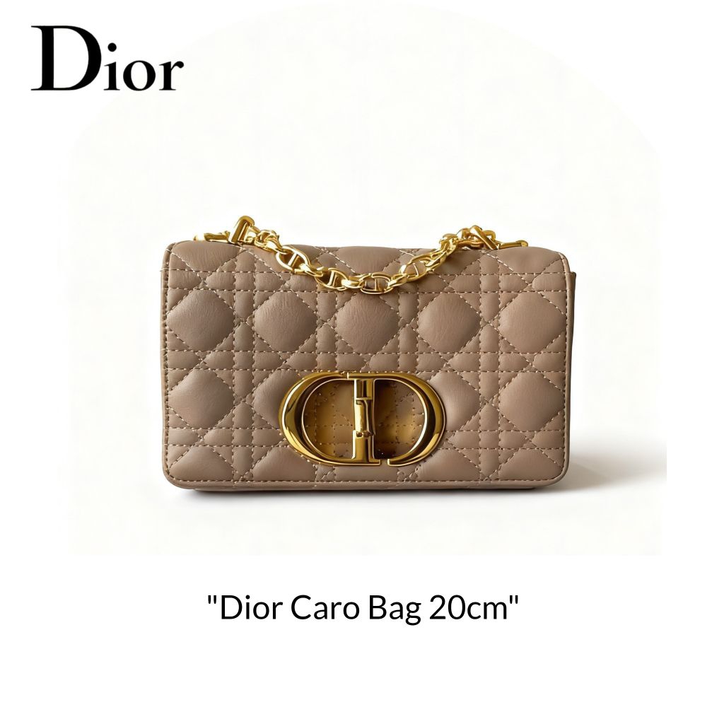 Tas Selempang Wanita Dior Caro Mini Bag 20cm / Dior Caro Mini Bag / Dior Caro Bag / Tas Dior Caro Mi