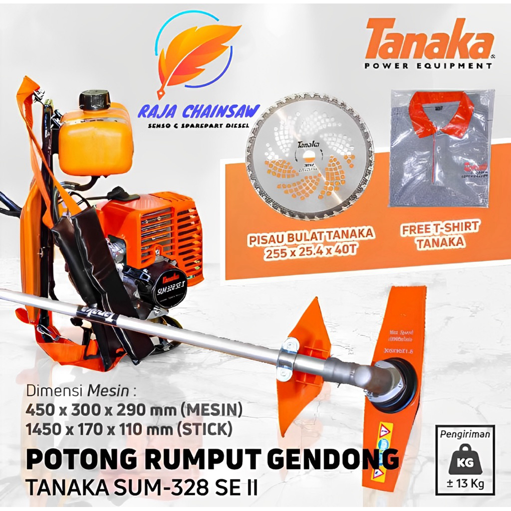 Mesin Potong Rumput Tanaka SUM 328 SE II Original .Mesin Potong Rumput Tanaka SUM-328 SE II Komplit 