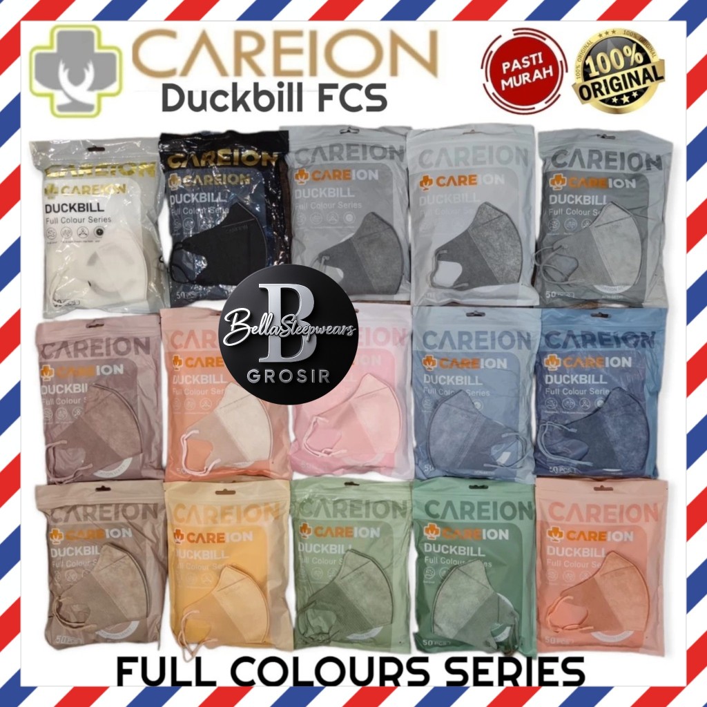 BELLA | FCS MASKER DUCKBILL FULL COLOURS 4PLY DB CAREION EMBOSS ISI 50- MASKER DUCKBILL 4PLY CAREION