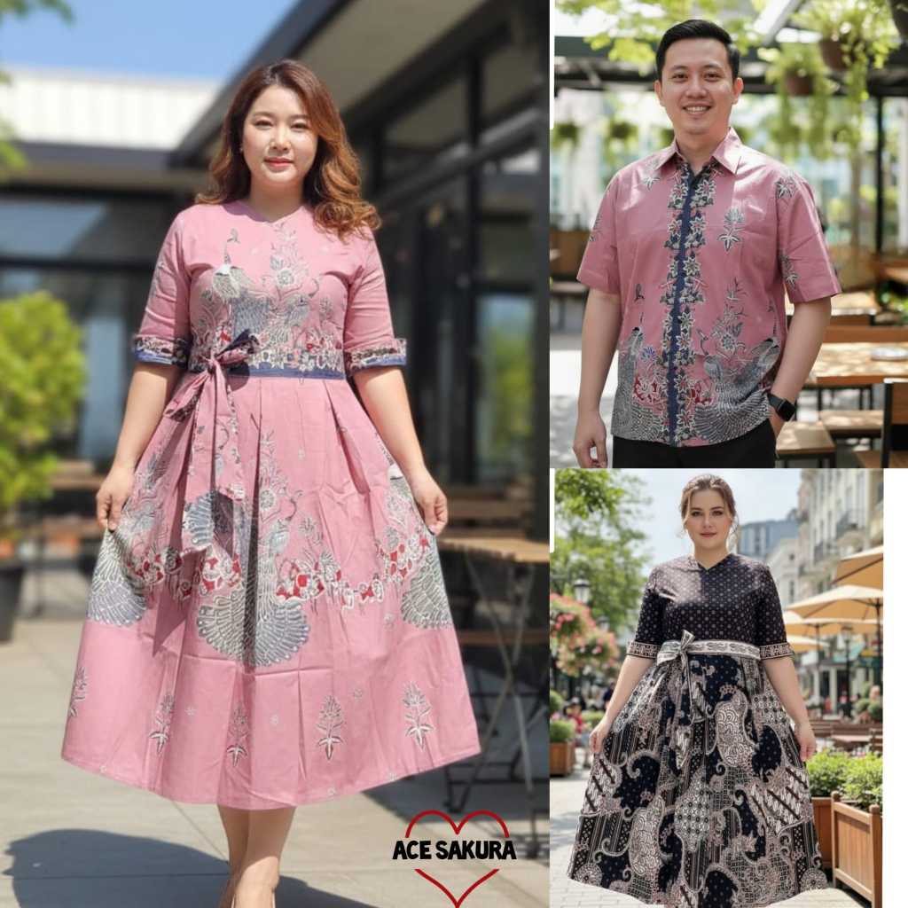 BIGSIZE DRESS BATIK JUMBO VONI XXL TERUSAN KERJA KANTOR WANITA 643 MURAH GAUN PESTA CEWEK FASHION
