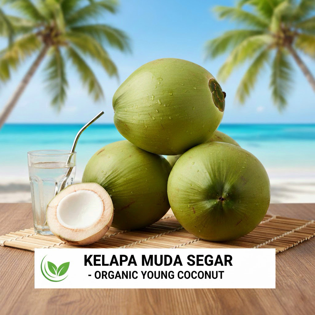 kelapa muda dan kelapa hijau asli kelapa fresh dari tasikmalaya