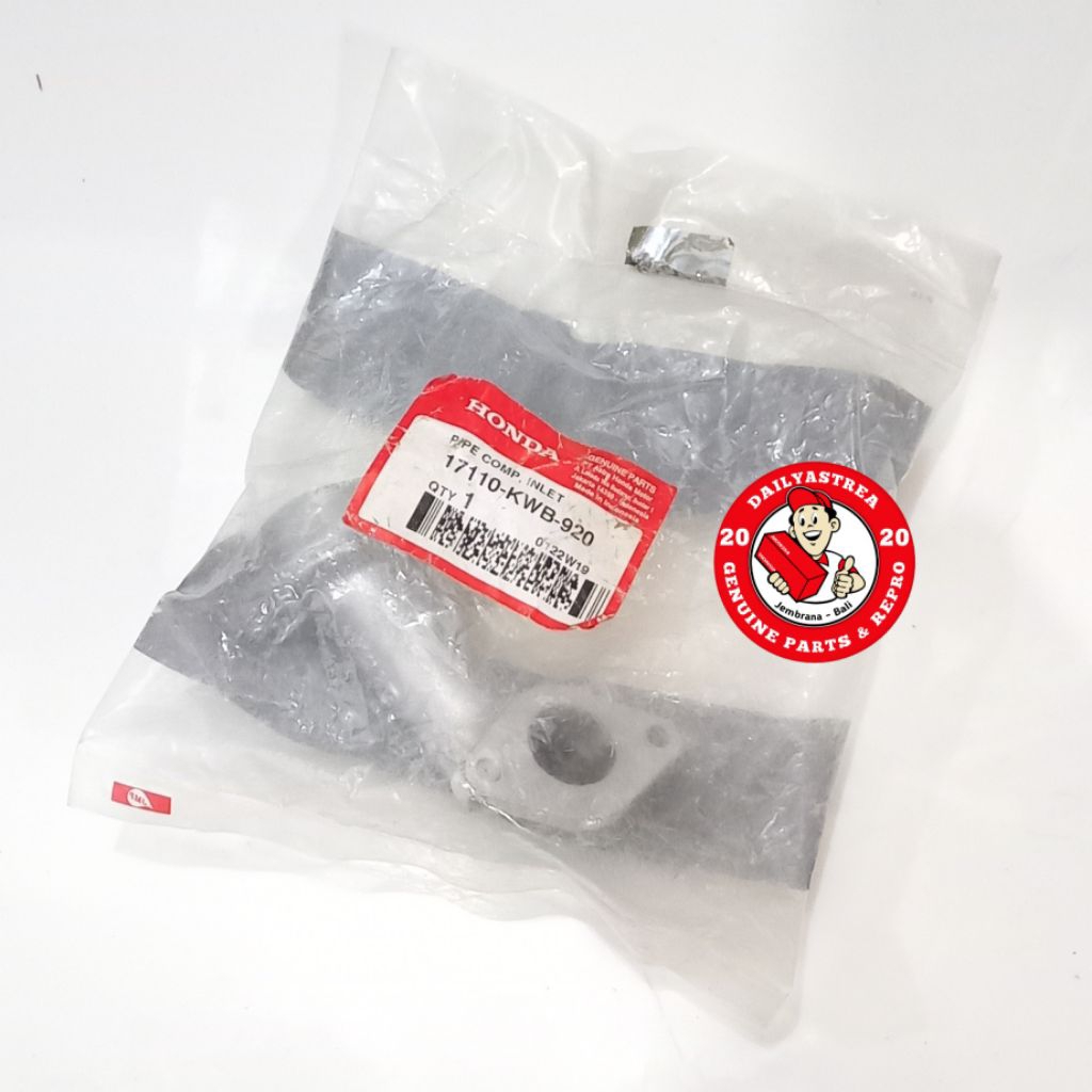 PIPE INLET MANIPOL LEHER KARBU KARBURATOR HONDA BLADE REVO 110 ORIGINAL ORI AHM 17110-KWB-920