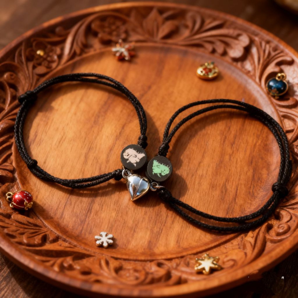 GELANG CUOPLE MAGNET UNTUK PACAR/GELANG COUPLE MAGNET MOTIF DINOSAURUS