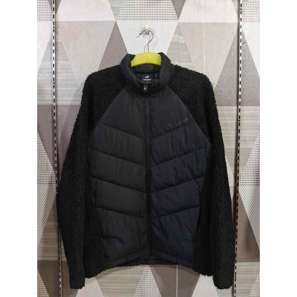 DEUTER SHERPA DOWN JACKET — ORIGINAL PRODUCT | BLACK CARBON | SIZE L