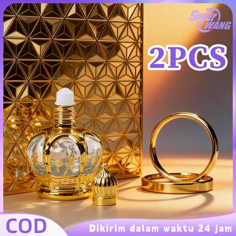 2pcs Botol Roll On 10ml Botol Minyak Roll On Crown Botol Parfum Roll On Botol Roll On Essential Oil
