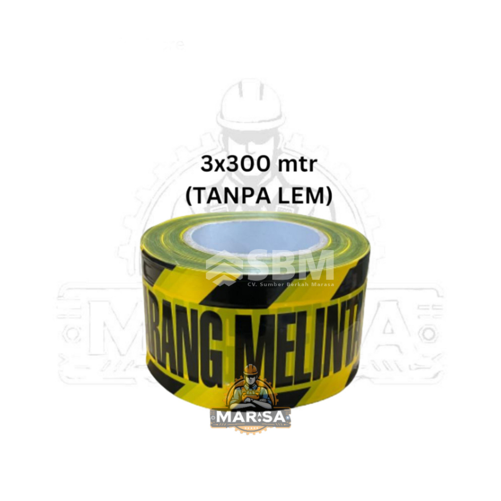 Baricade Line/Police Line/Safety Line 3"x300m DILARANG MELINTAS police line