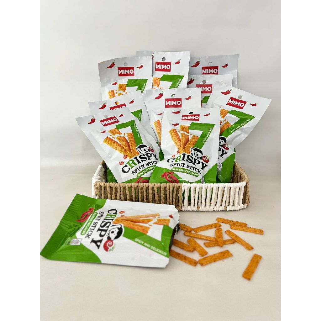 Mimo Snack Halal Latiao Crispy Spicy Sapi Panggang Renyah & Unik