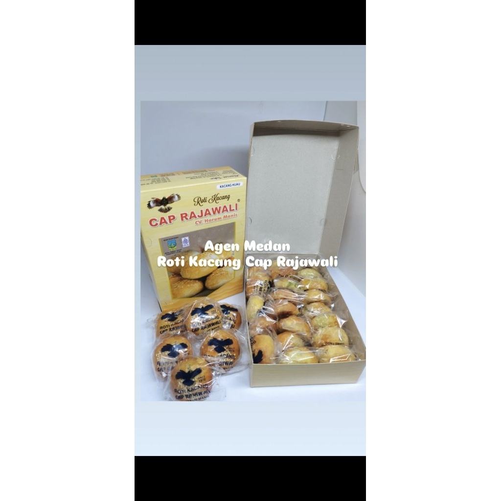 Roti Kacang Cap Rajawali Kemasan Plastik