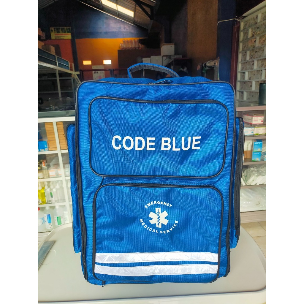 Tas Emergency Medis + Sarung Pelindung | Tas P3K Code Blue Siaga Bencana (bisa custom)