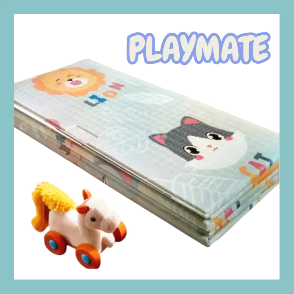Playmat Matras Tikar Lipat Playmat Bayi Karpet Lipat Matras Anak Karpet 180 x 200cm 10mm Foam XPE