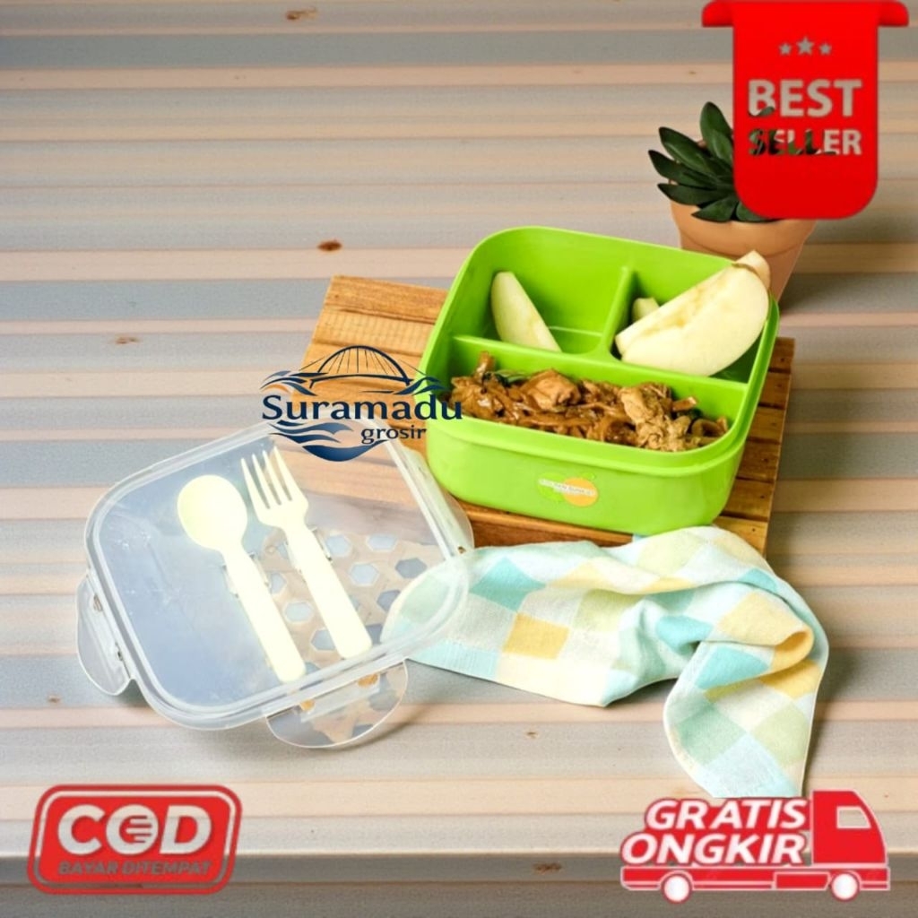 [SG] Tempat Makan Segi Plastik Sekat TNKS 1132 golden Sunkist