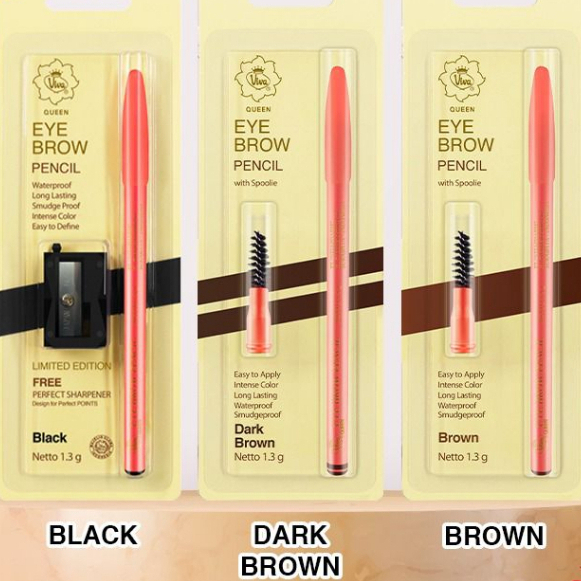 VIVA PENSIL ALIS / VIVA QUEEN PENSIL ALIS DARK BROWN/BLACK (GROSIR)