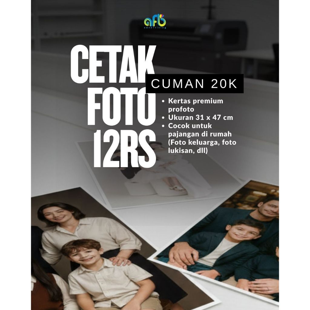 Cetak Photo Premium Custom | Kertas ukuran A3 bisa isi banyak | Cetak A3+ Kertas Profoto | Cetak Fot