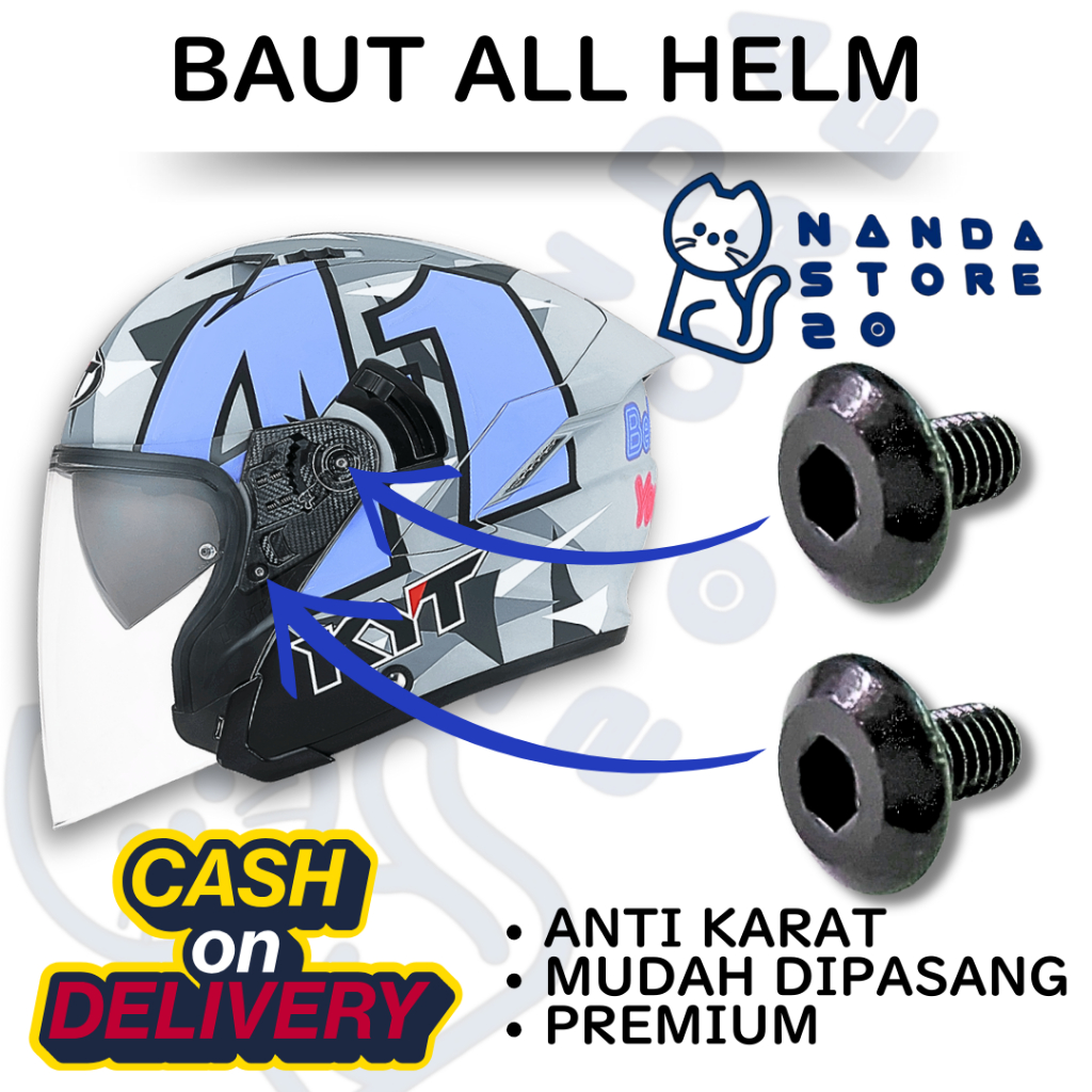 Baut rachet helm kecil Baut Kaca Helm Rachet all helm visor cod kunci L universal