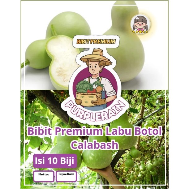 Bibit Premium Labu Botol Calabash | Biji Benih Labu Kendi | Labu Botol