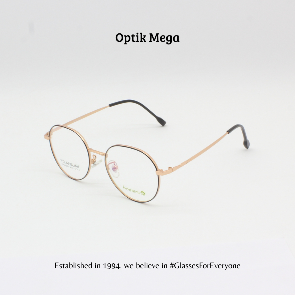 OPTIK MEGA - BOSSINI Titanium 6035 Black Gold/Matt Black Unisex