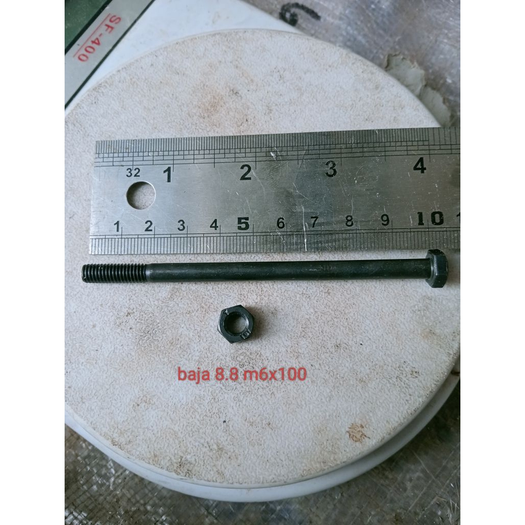 Baut mur/mur baut baja 8.8 M6x100