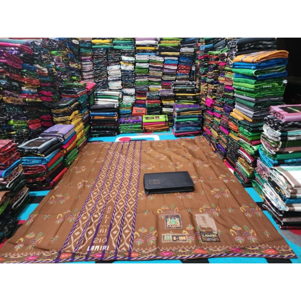 [PROMO BIG SALE] SARUNG LAMIRI KEMBANG MST S90 100% ASLI SUTRA TERMURAH