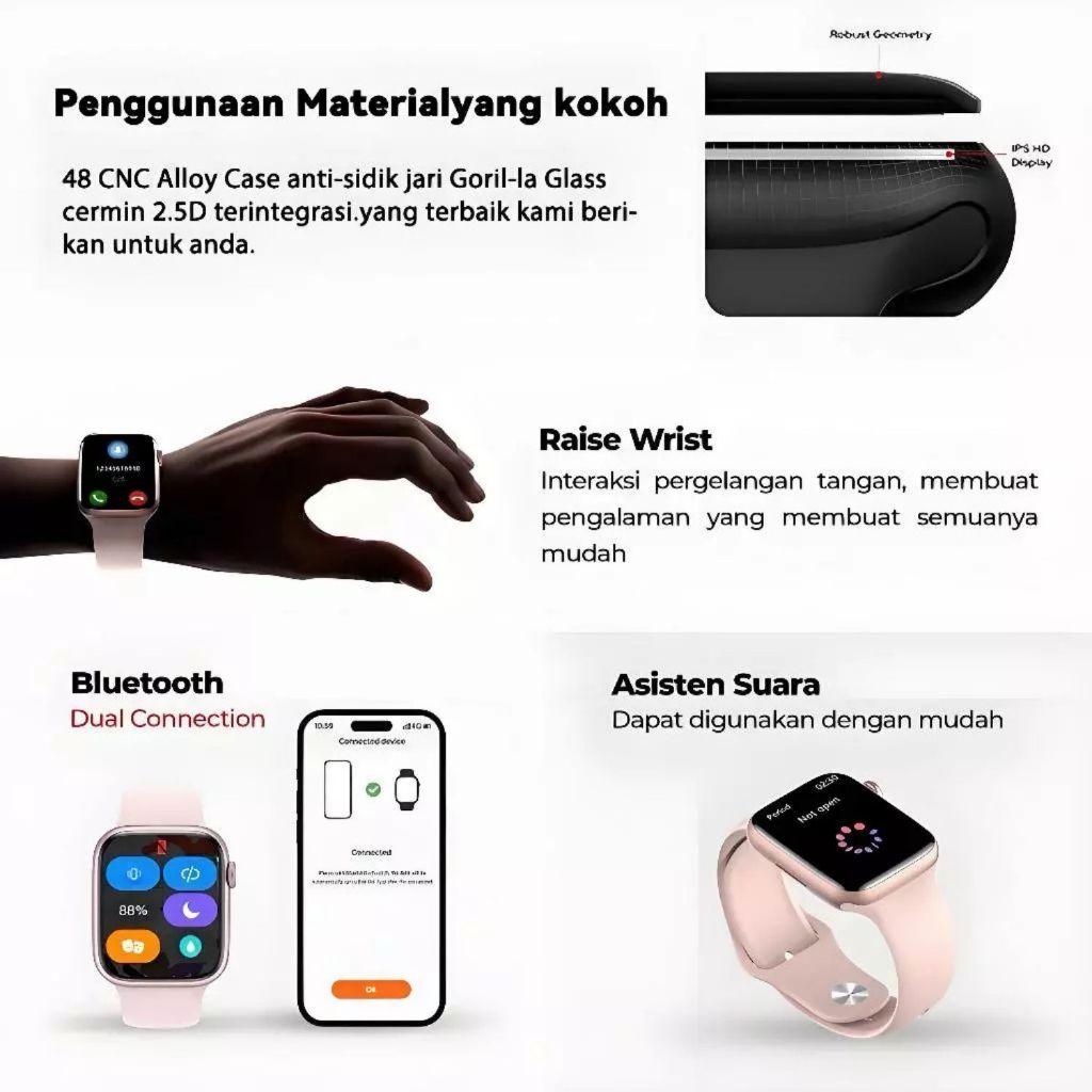 CUCI GUDANG SmartWatch S10 PRO MAX Original Bergaransi 2.3" AMOLED HD Jam Tangan Pintar Smart Watch