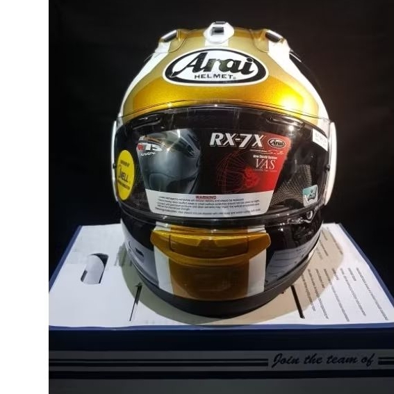 HELM FULLFACE ARAI RX-7X REA SB GOLD
