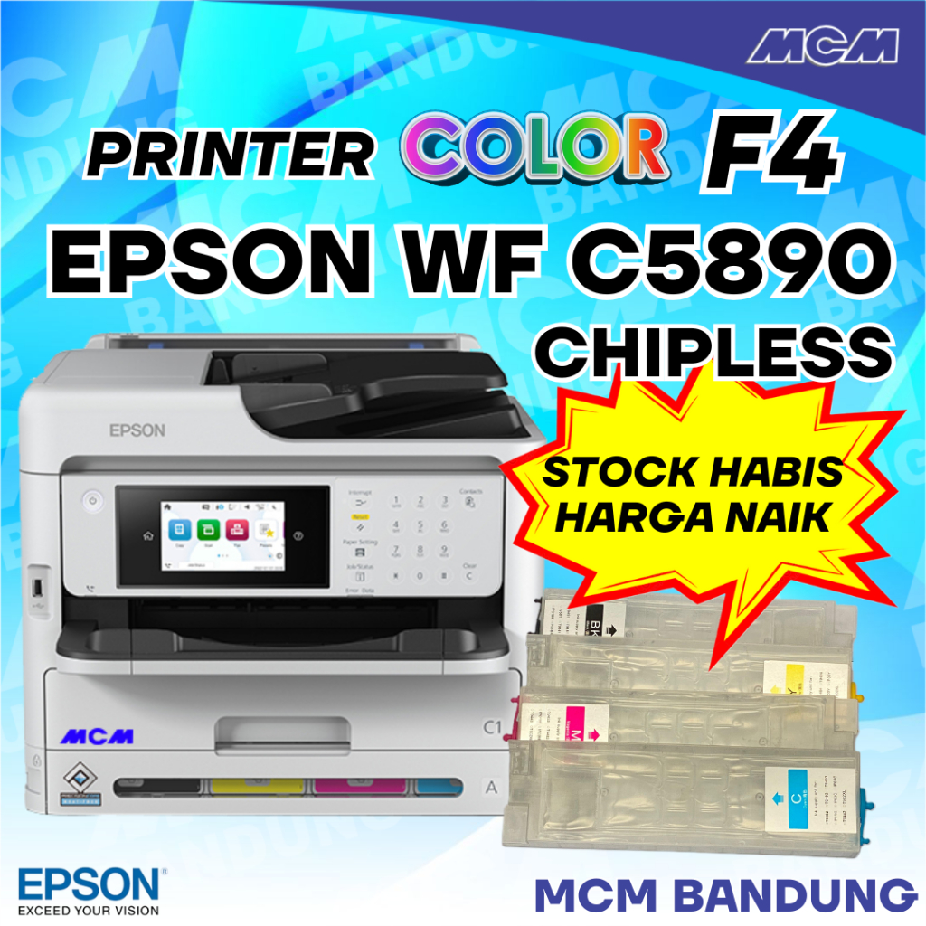 PRINTER EPSON WF C5890 CHIPLESS WORKFORCE PRO WF-C5890
