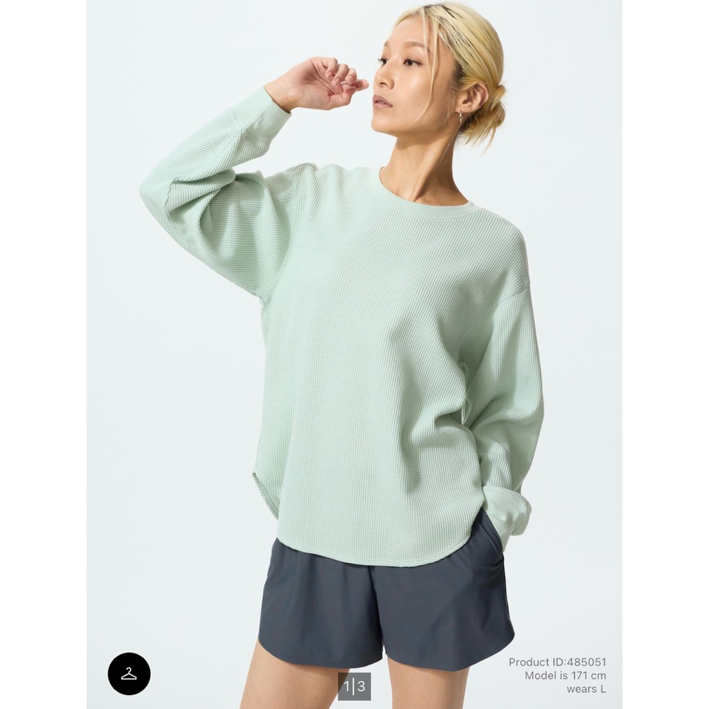 Uniqlo Waffle tshirt lengan panjang