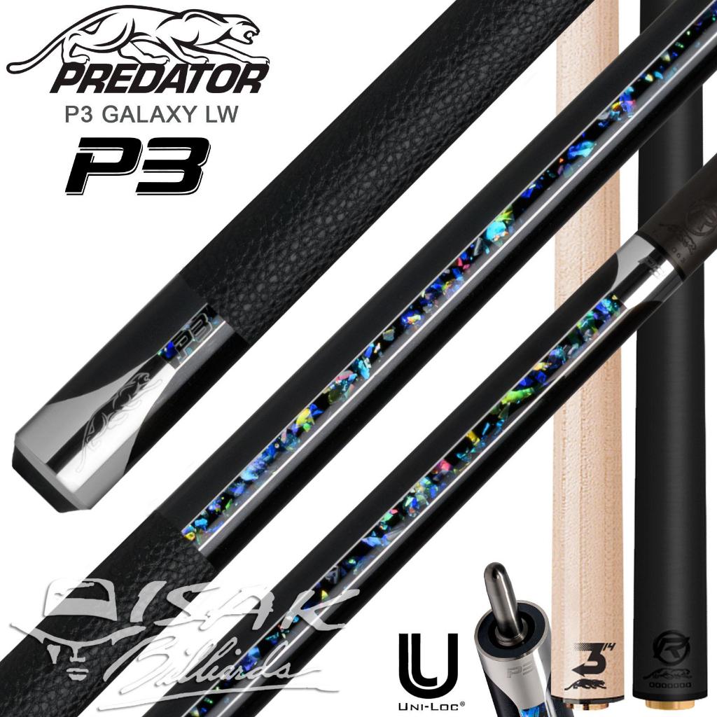 Predator P3 Galaxy Cue LW - Pool Stick Billiard Bola