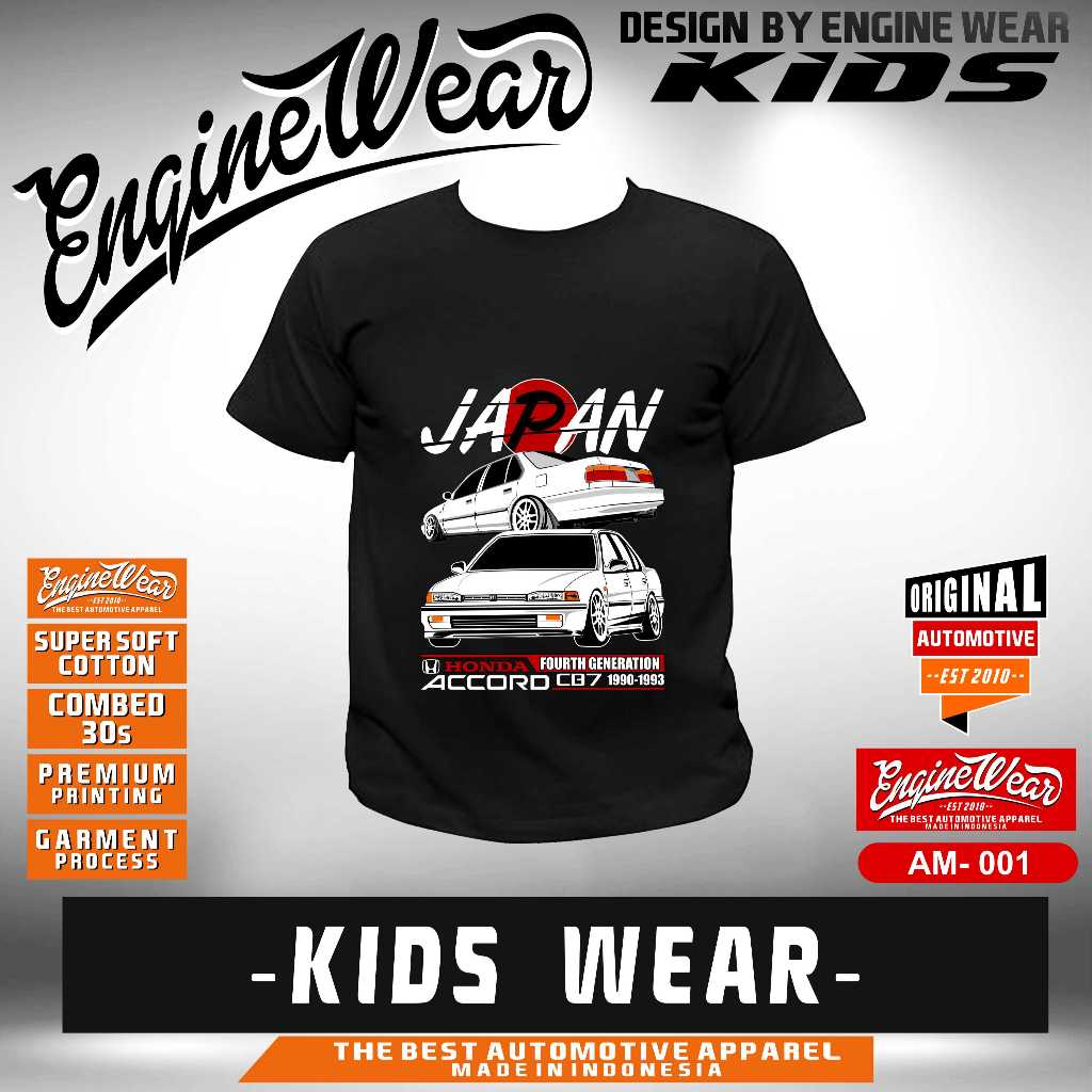 Kaos anak honda accord maestro CB7 AM001 - enginewear