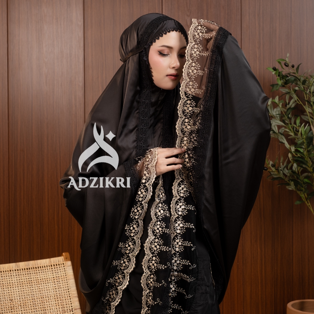 ADZIKRI - Mukena Dewasa Premium 2in1 Silk Fahima Renda