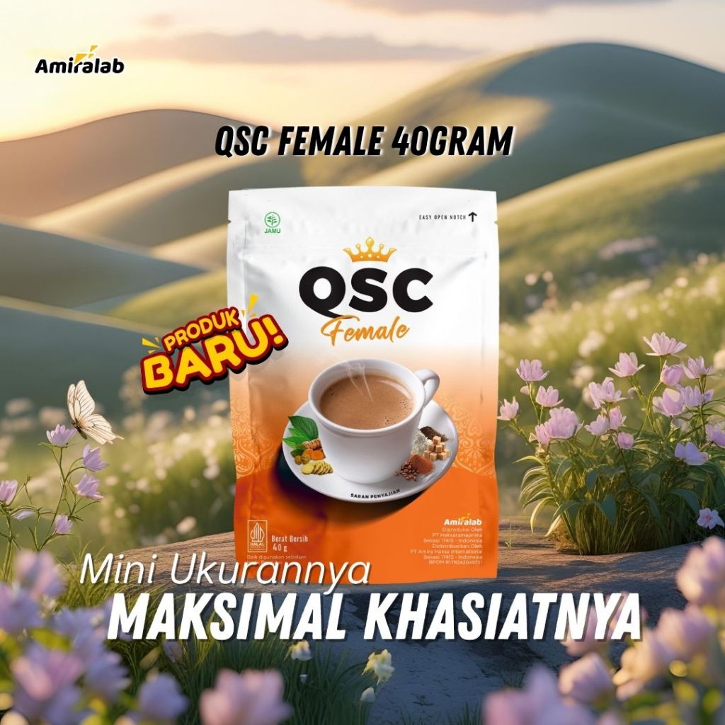 AMIRALAB QUEEN SECRET COFFEE  Minuman Herbal Pelancar Haid 40 GR
