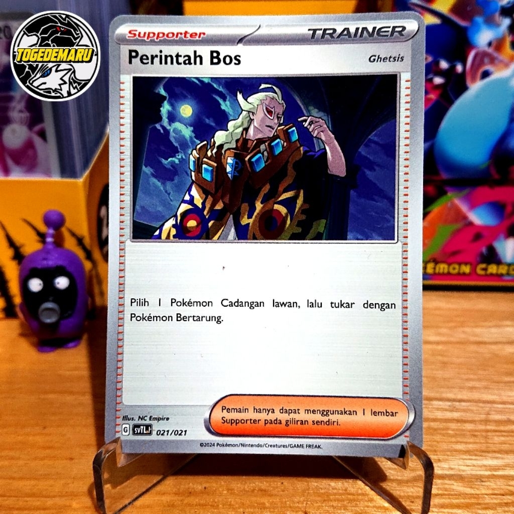 Kartu Pokemon TCG Indonesia Perintah Bos Ghetsis SvTL 021/021