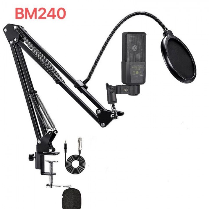 Mic Condenser BM240 / LGT240 + Stand Recording Profesional