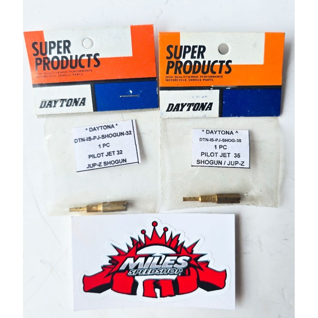 Pilot Jet Spuyer Daytona MIKUNI TMX YZ SKEP HATI , SHOGUN 27 30 32 35 40 42 45