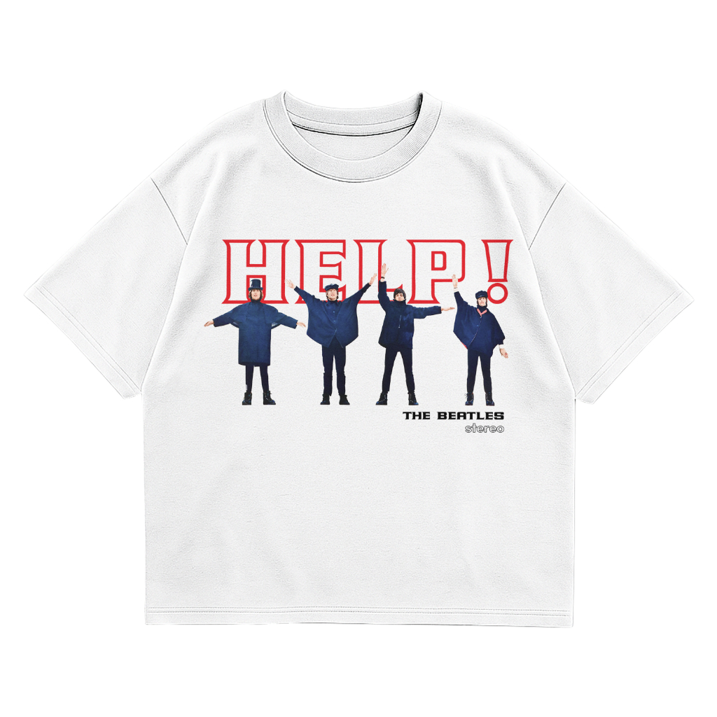UNISHOP Kaos Band The Beatles Help Oversize 16s